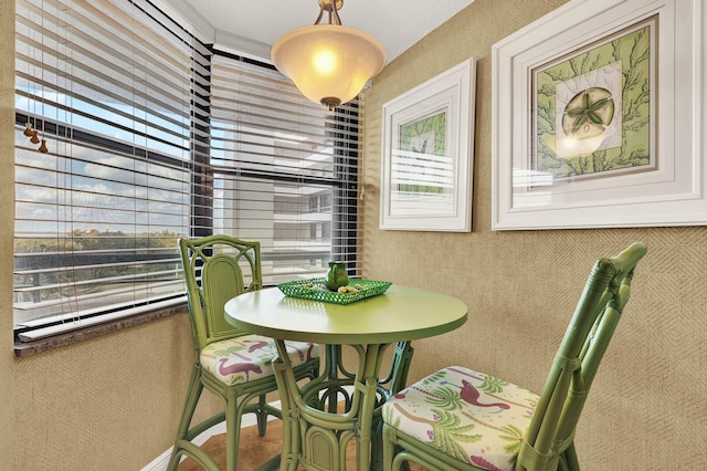 view of dining space