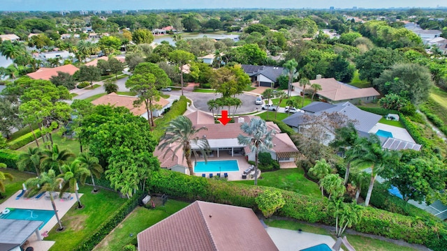 birds eye view of property