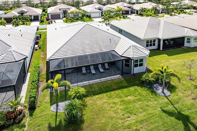 drone / aerial view featuring a residential view