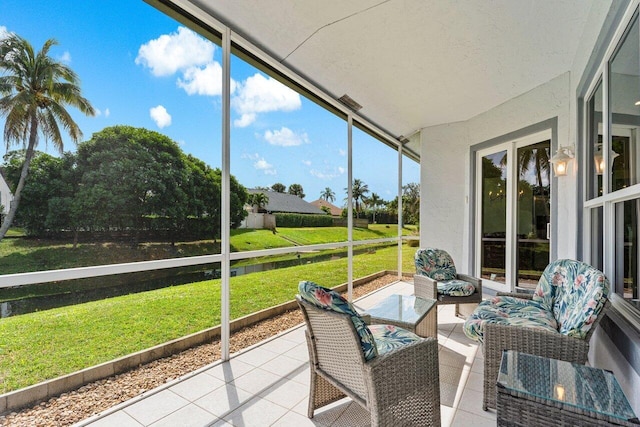 view of sunroom / solarium