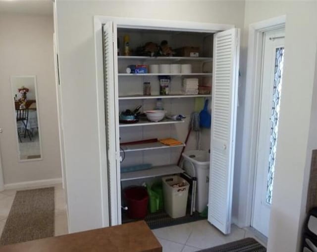 view of pantry