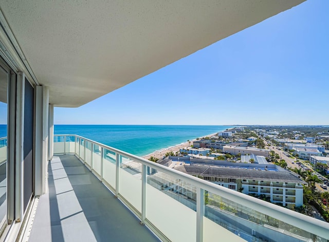 3554 Ocean Dr Unit Ph4S, Vero Beach, FL 32963 - balcony with a water view and a view of the beach