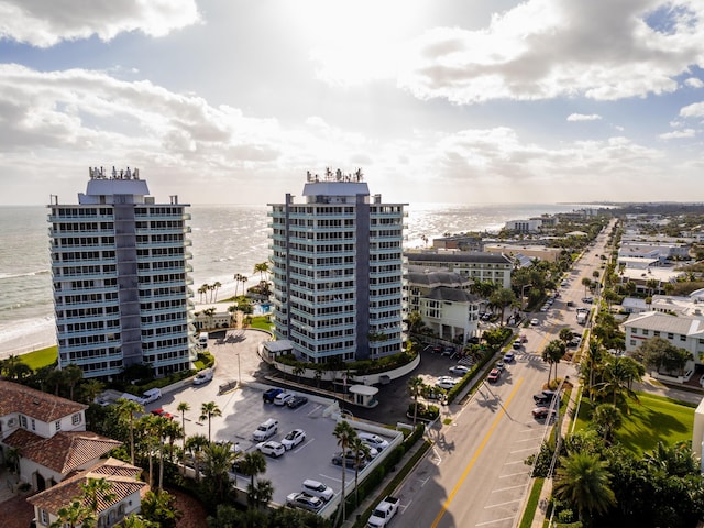3554 Ocean Dr Unit Ph4S, Vero Beach, FL 32963 - aerial view featuring a water view and a view of city