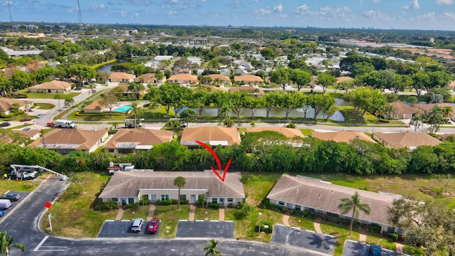 20835 Wendall Ter Unit 68, Boca Raton, FL 33433 - aerial view of property and surrounding area featuring nearby suburban area and a large body of water