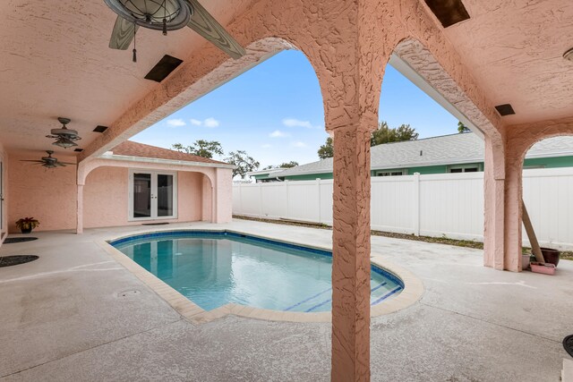 view of pool with a patio area