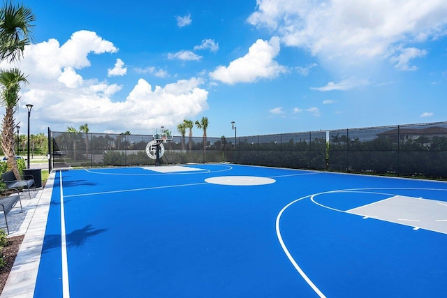 view of basketball court