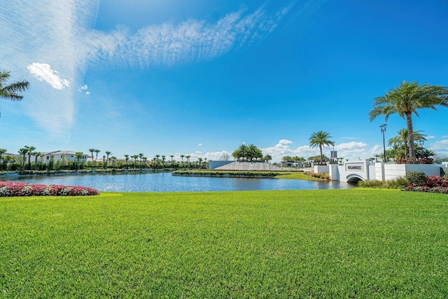 view of water feature