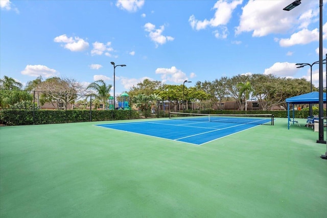 view of tennis court