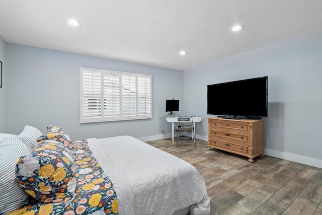 4316 S Ocean Blvd Unit 2S, Highland Beach, FL 33487 - bedroom with wood finished floors, recessed lighting, and baseboards