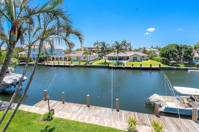 4316 S Ocean Blvd Unit 2S, Highland Beach, FL 33487 - dock with a water view and a residential view