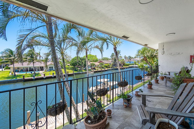 4316 S Ocean Blvd Unit 2S, Highland Beach, FL 33487 - balcony with a water view and a residential view