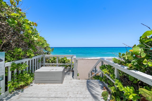 4316 S Ocean Blvd Unit 2S, Highland Beach, FL 33487 - water view with nearby beach