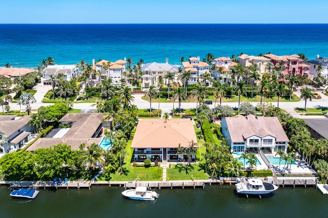 4316 S Ocean Blvd Unit 2S, Highland Beach, FL 33487 - aerial view of residential area with a nearby body of water and a pool