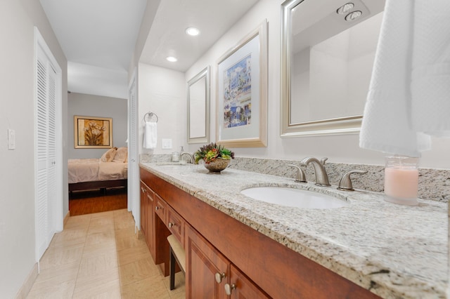 bathroom with vanity