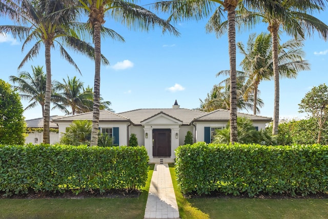 view of front of home