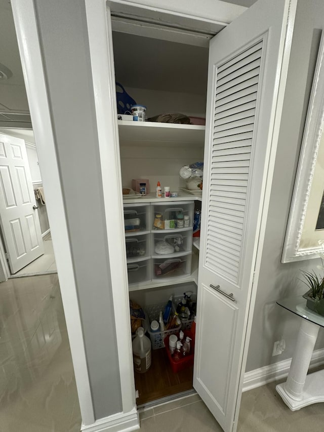 view of pantry