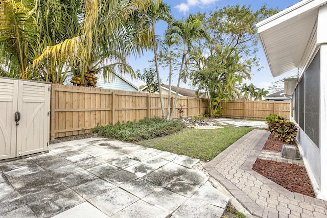 exterior space with a patio