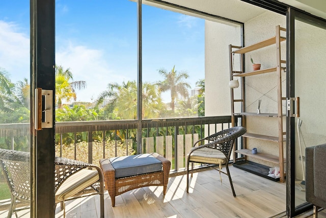 sunroom featuring a wealth of natural light