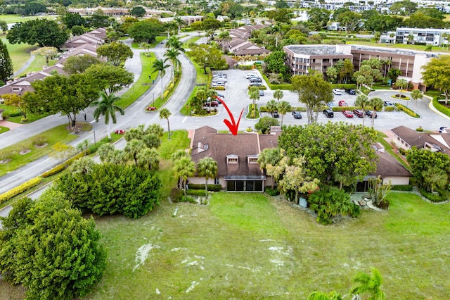 bird's eye view featuring a residential view