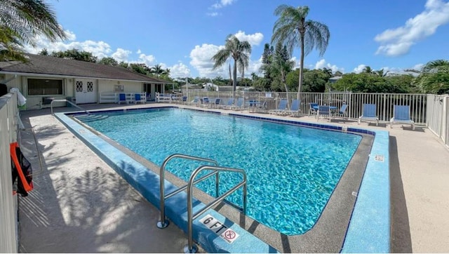 view of pool with a patio area