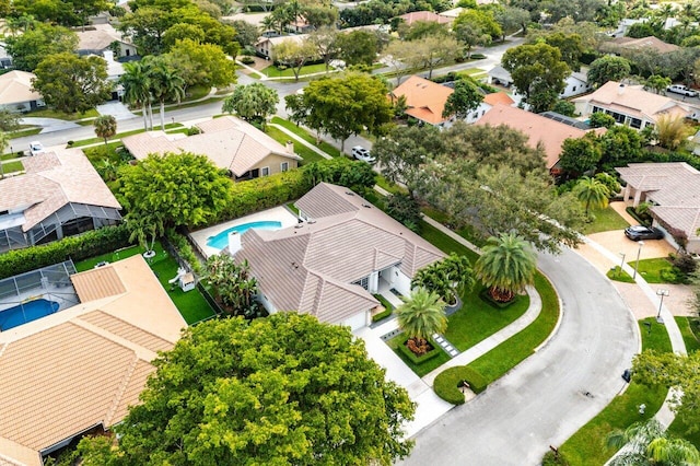 birds eye view of property featuring a residential view