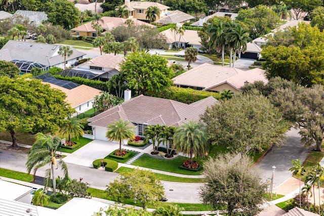 birds eye view of property featuring a residential view