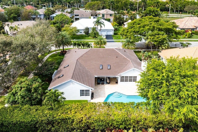 birds eye view of property featuring a residential view