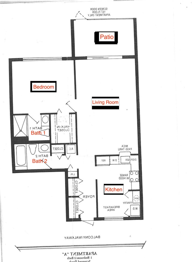 14623 Bonaire Blvd Unit 605, Delray Beach, FL 33446 - floor plan / room layout