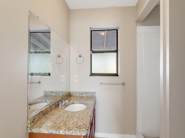 bathroom with vanity