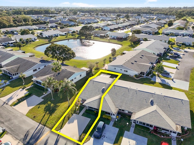 aerial view featuring a residential view