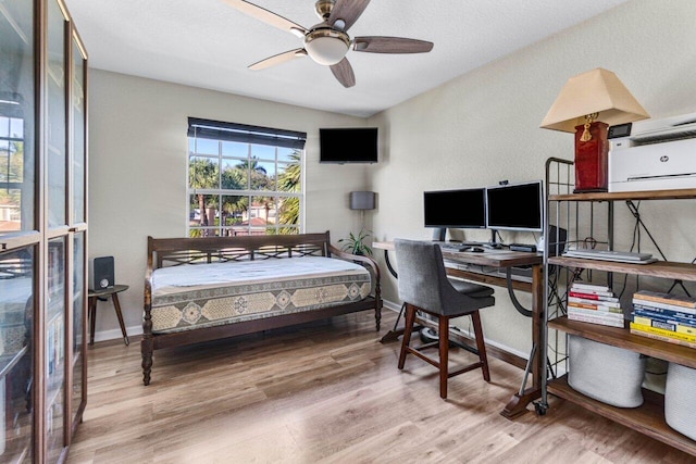 bedroom featuring hardwood / wood-style flooring