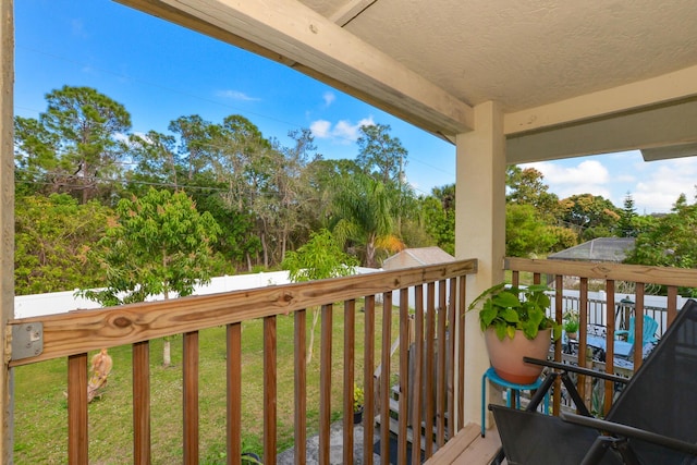 view of balcony