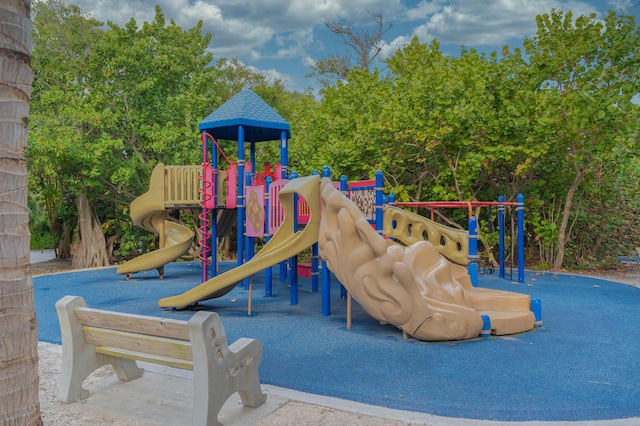 view of community jungle gym