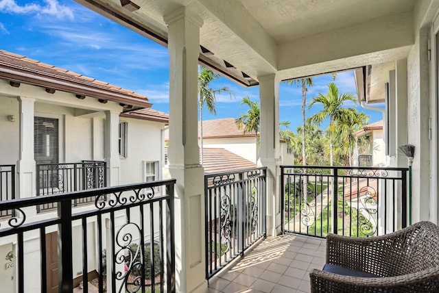 view of balcony