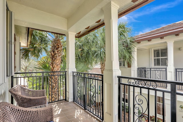 view of balcony