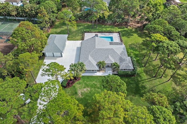 birds eye view of property