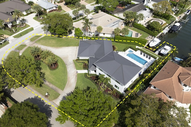 bird's eye view featuring a residential view