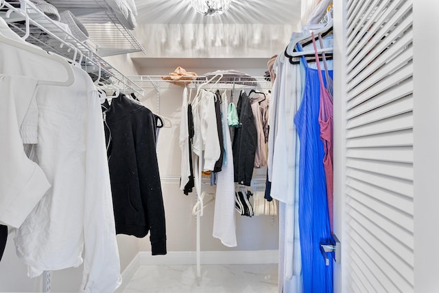 4545 N Ocean Blvd Unit 3A, Boca Raton, FL 33431 - spacious closet featuring marble finish floors
