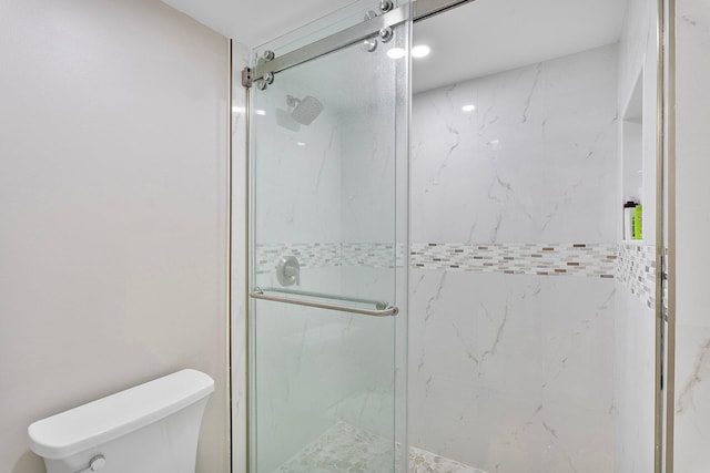 4545 N Ocean Blvd Unit 3A, Boca Raton, FL 33431 - full bathroom with a marble finish shower and toilet
