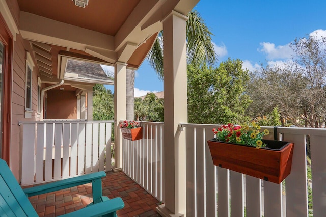 view of balcony