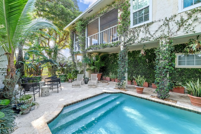 view of pool with a patio