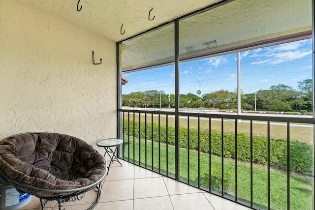 view of sunroom / solarium