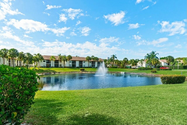 view of water feature