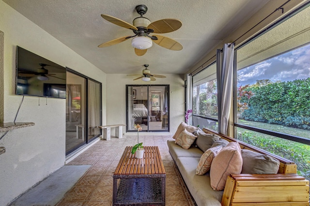 view of sunroom / solarium