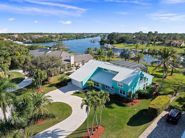 2666 SE Erickson Dr, Port Saint Lucie, FL 34984 - aerial view featuring a water view