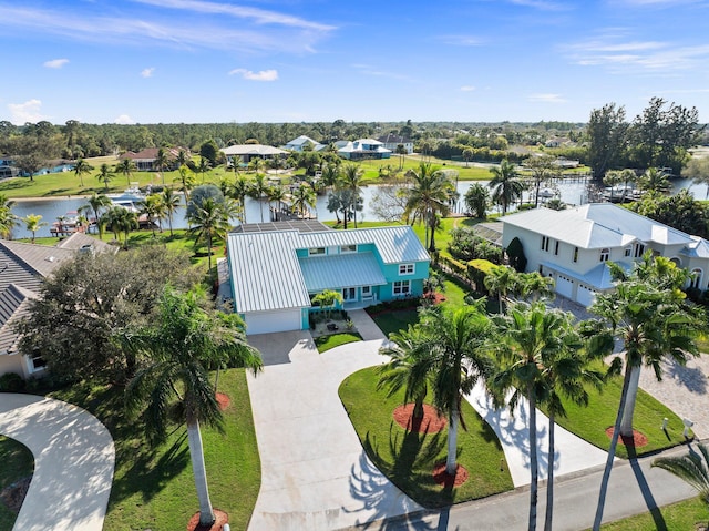 2666 SE Erickson Dr, Port Saint Lucie, FL 34984 - drone / aerial view featuring a water view
