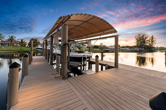 2666 SE Erickson Dr, Port Saint Lucie, FL 34984 - dock area featuring a water view