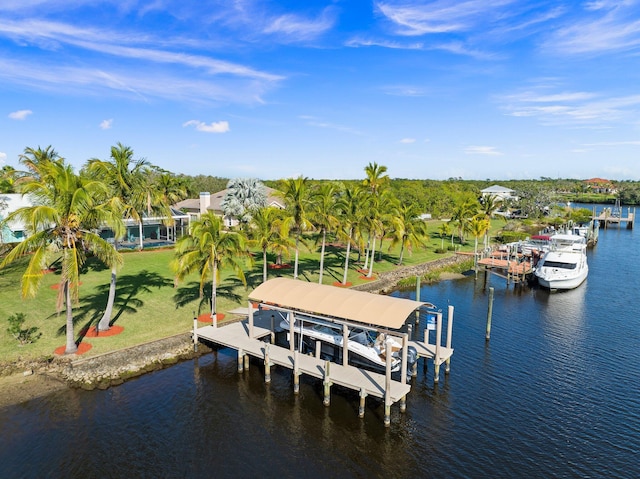 2666 SE Erickson Dr, Port Saint Lucie, FL 34984 - dock area with a water view