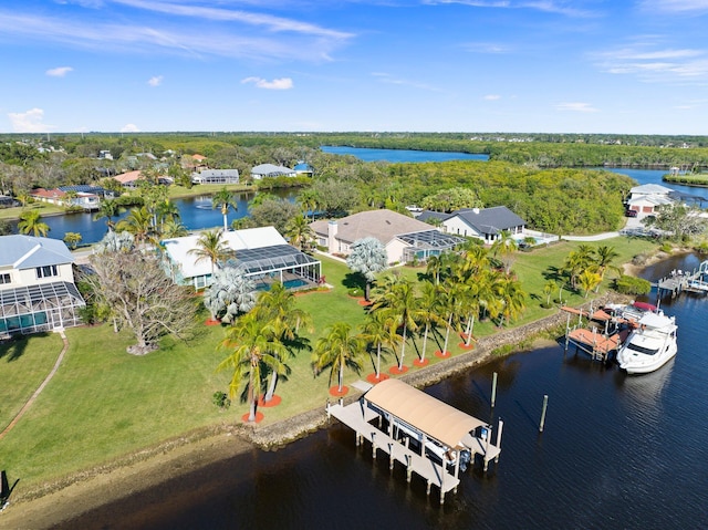 2666 SE Erickson Dr, Port Saint Lucie, FL 34984 - aerial view featuring a water view