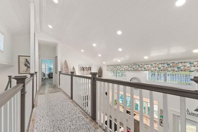 2666 SE Erickson Dr, Port Saint Lucie, FL 34984 - hall featuring vaulted ceiling